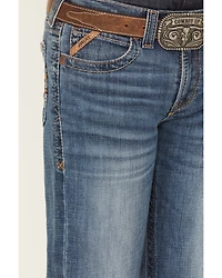 Ariat Boys' B5 Bennet Dark Wash Slim Straight Stretch Denim Jeans