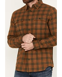 Brothers and Sons Men's Bell Everyday Plaid Print Long Sleeve Button Down Flannel Shirt