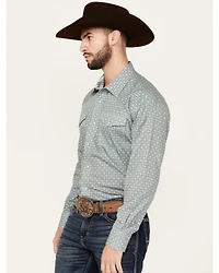 Roper Men's Amarillo Medallion Print Long Sleeve Snap Western Shirt