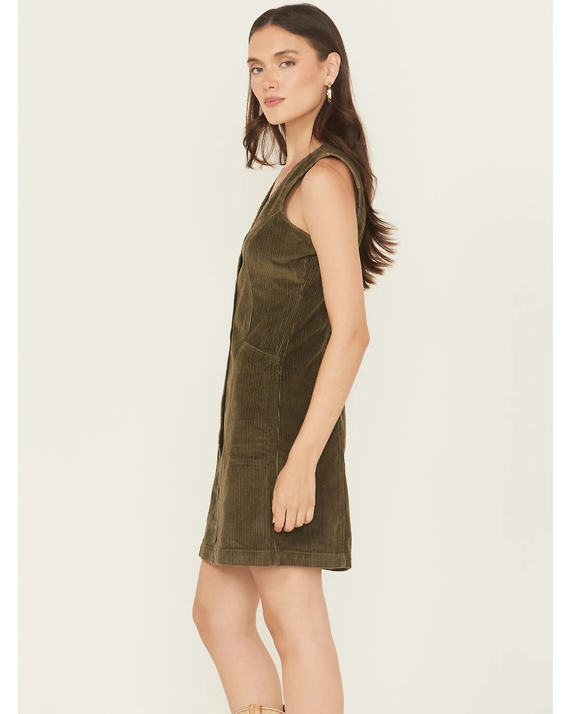 Levi's Women's Vianna Sleeveless Button-Down Corduroy Dress