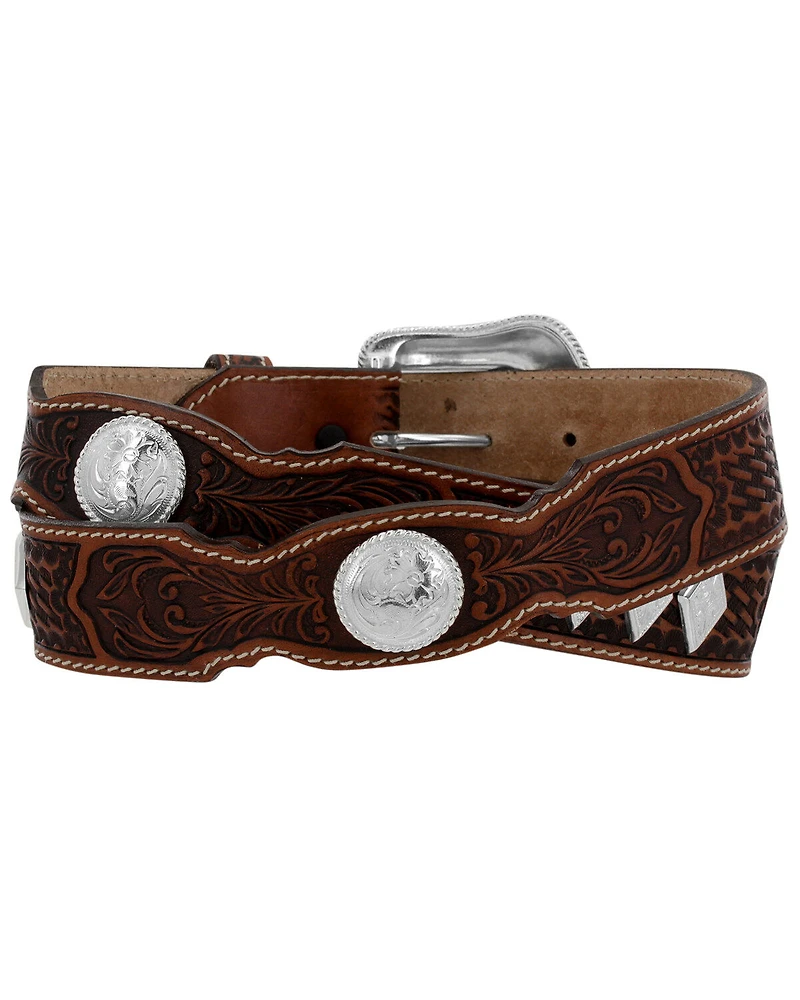 Tony Lama Men's Tooled Stillwater Creek Western Belt