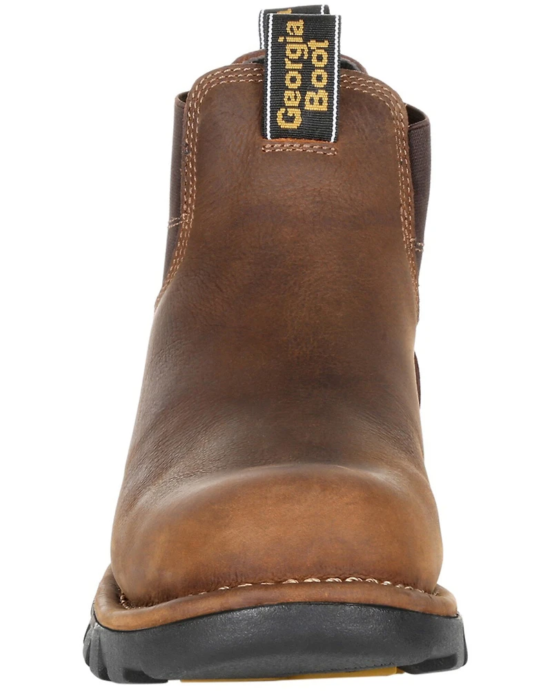 Georgia Boot Men's Eagle One Waterproof Chelsea Work Boots - Soft Toe