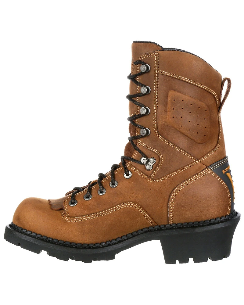 Georgia Boot Men's Waterproof Logger Work Boots - Round Toe