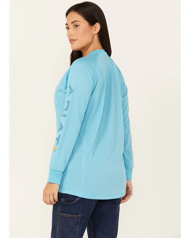 Ariat Women's Rebar Heat Fighter Long Sleeve Work Shirt