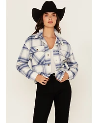 26 International Women's Plaid Print Shacket