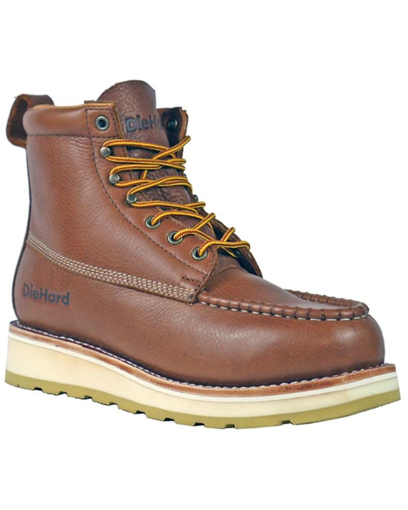 Die Hard Men's Malibu 6" Lace-Up Work Boots - Soft Toe