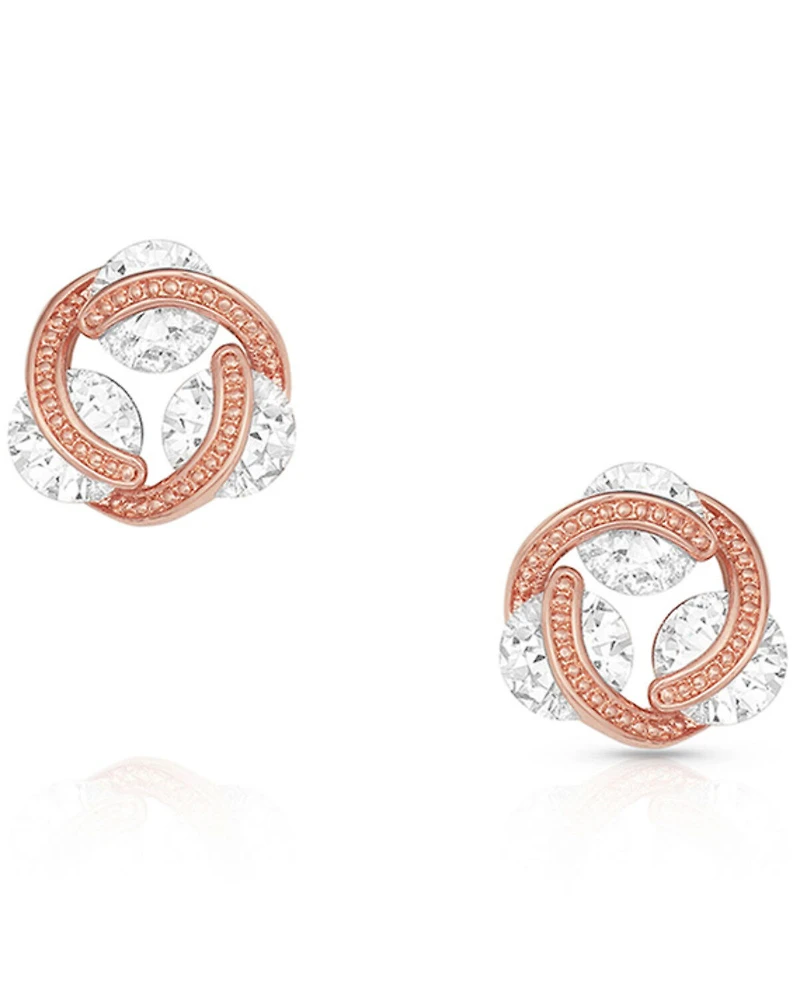 Montana Silversmiths Women's Holding On To A Rose Earrings