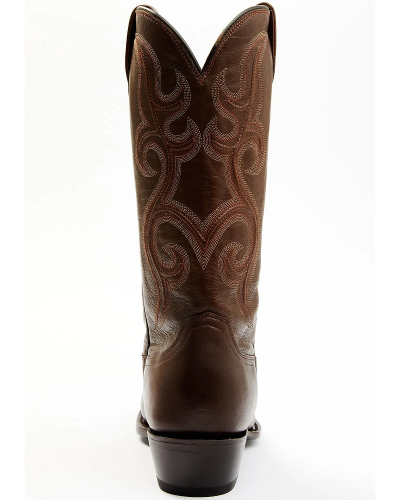 Lucchese Men's Espresso Smooth Western Boots - Round Toe