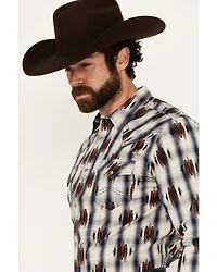 Cody James Men's Zion Sunset Southwestern Print Long Sleeve Snap Western Shirt