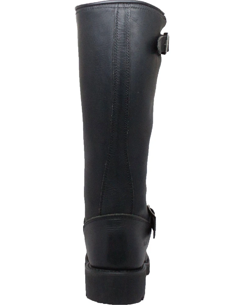 Ad Tec Men's 16" Oiled Leather Engineer Boots - Soft Toe