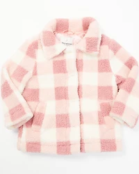 Urban Republic Infant Girls' Plaid Print Snap Shacket