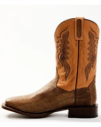 Dan Post Men's Exotic Water Snake Western Boot - Broad Square Toe