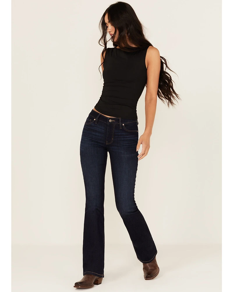 Shyanne Women's Aria Mid Rise Bootcut Stretch Denim Jeans