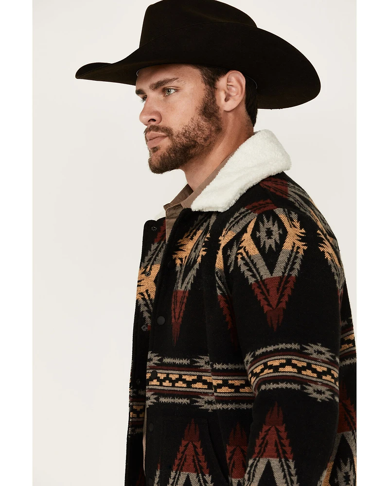 Rock & Roll Denim Men's Southwestern Print Snap Jacket