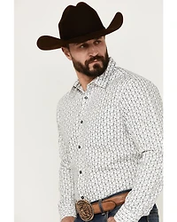 Gibson Trading Co Men's Flower Power Floral Print Long Sleeve Button-Down Western Shirt