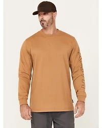 Hawx Men's To The Bone Long Sleeve Graphic Work T-Shirt