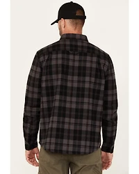 Lucky Brand Workwear Men's Harvest Plaid Print Long Sleeve Button-Down Flannel Shirt