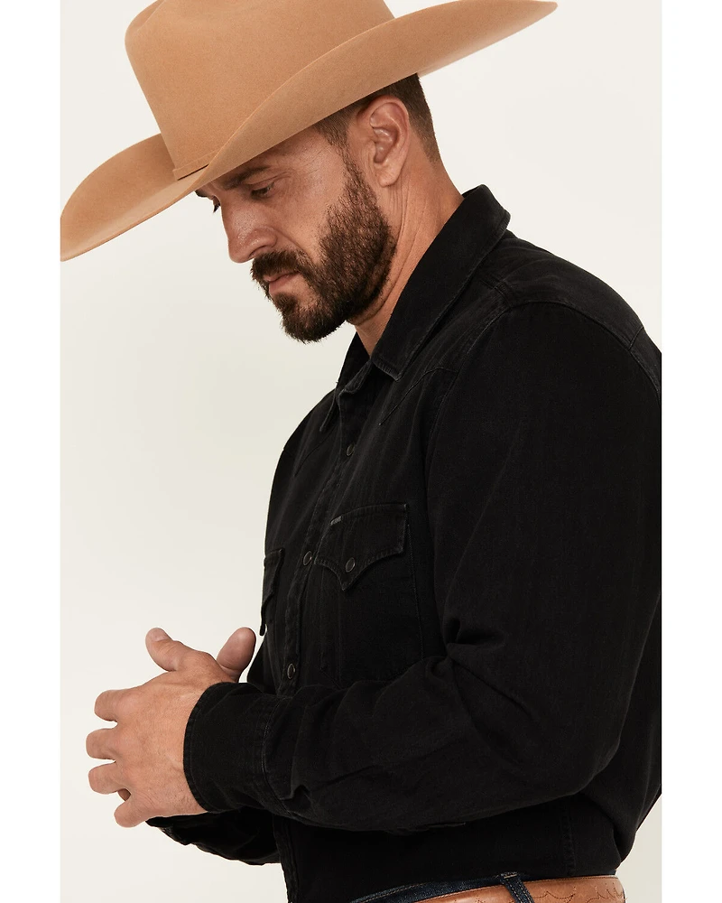Rock & Roll Denim Men's Long Sleeve Snap Western Shirt