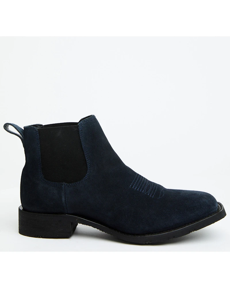 Laredo Men's Cambridge Suede Western Ankle Boots - Broad Square Toe