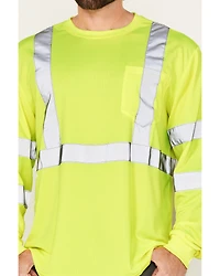 Hawx Men's Reflective Long Sleeve Work T-Shirt - Big