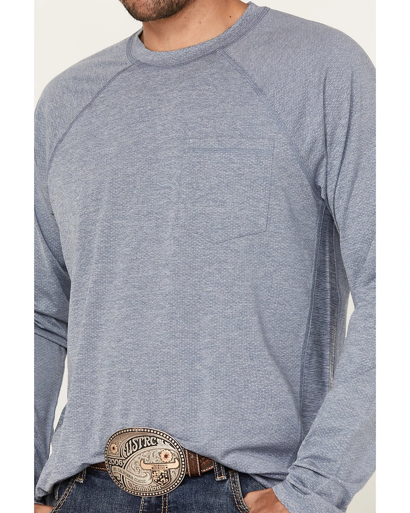 RANK 45® Men's Solid Performance Long Sleeve T-Shirt
