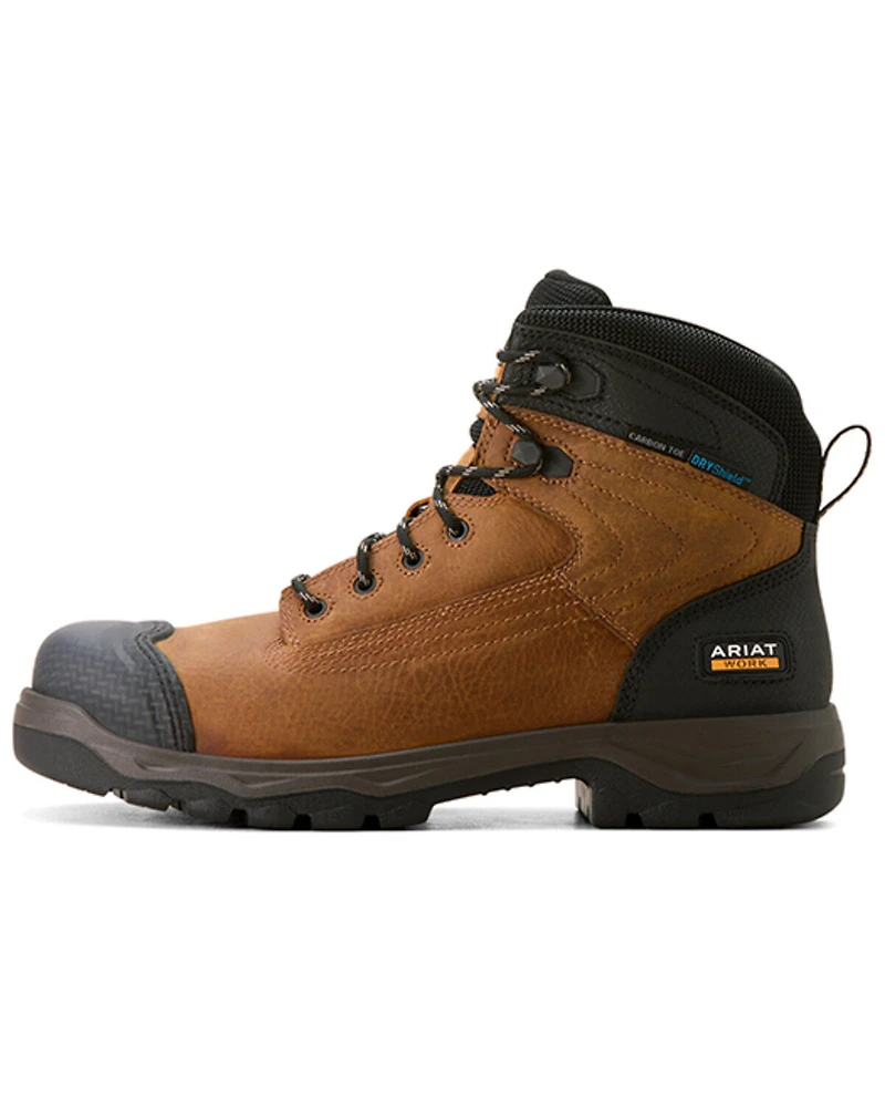 Ariat Men's 6" Turbo Duratread XTR Waterproof Work Boots - Carbon Toe