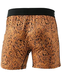 Cinch Men's Leather Scroll Print Loose Fit Boxers