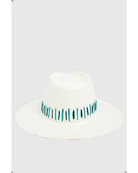 Nikki Beach Women's Raine Straw Fedora
