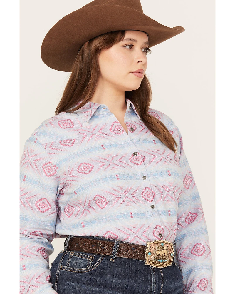 Ariat Women's Billie Jean Southwestern Print Shirt - Plus