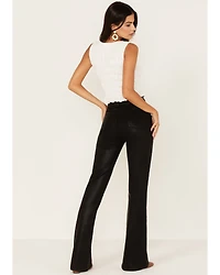 7 For All Mankind Women's High Rise Coated Slim Bootcut Jeans