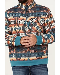 Rock & Roll Denim Men's Southwestern Print Jacquard Bomber Jacket