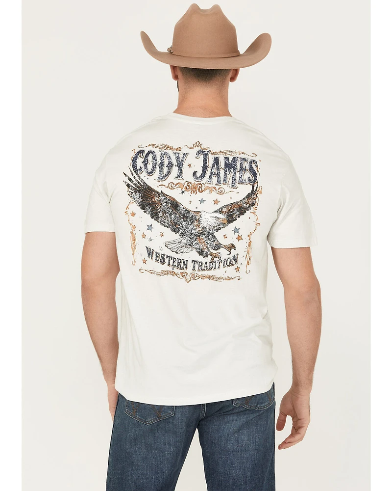 Cody James Men's Hunter Eagle Logo Short Sleeve Graphic T-Shirt