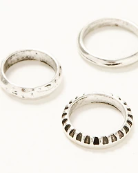 Shyanne Women's Southwestern Antique Cross Ring Set
