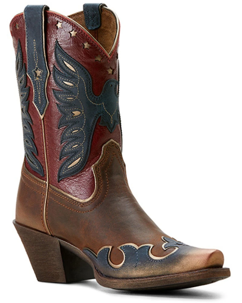 Ariat Women's Bravery Distressed Western Boots - Snip Toe