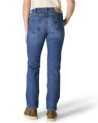Carhartt Women's Essential Dark Wash Relaxed Fit Stretch Denim Jeans