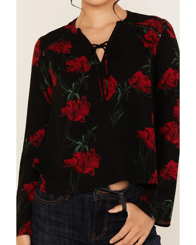 Idyllwind Women's Libbel Rose Print Long Sleeve Top