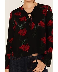 Idyllwind Women's Libbel Rose Print Long Sleeve Top