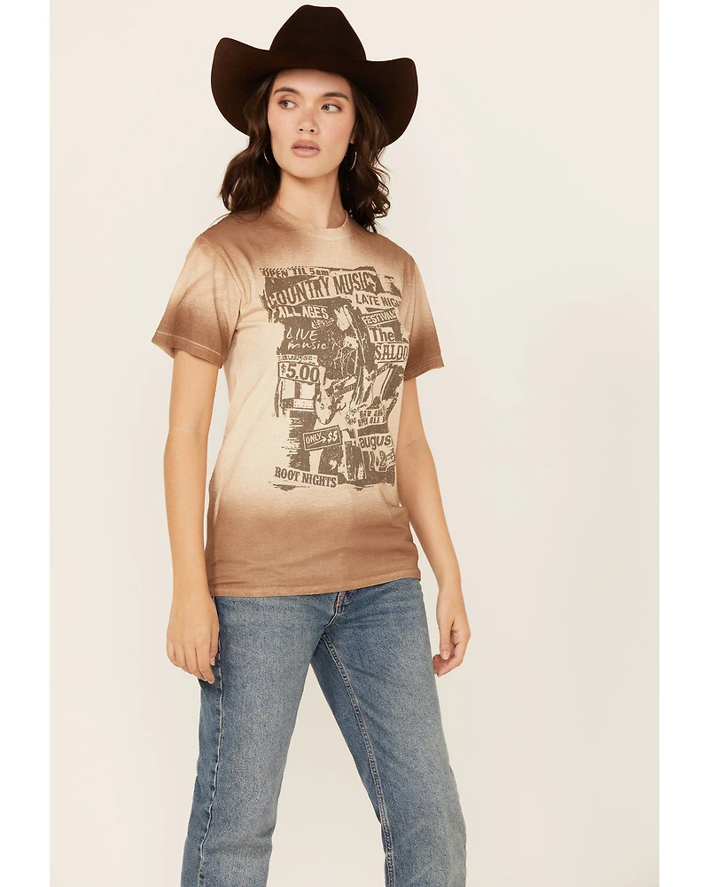 Cut & Paste Women's Tie-Dye Short Sleeve Graphic Tee