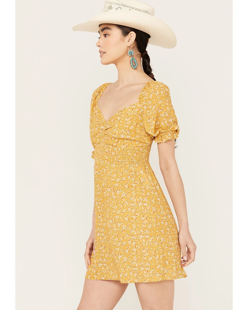 Beyond The Radar Women's Floral Print Mini Dress