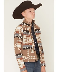 RANK 45® Boys' Cheneka Southwestern Print Softshell Jacket