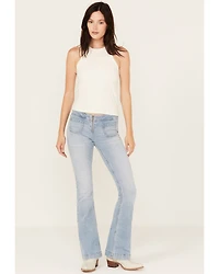 Shyanne Women's Desert Lily Light Wash Low Rise Bootcut Jeans