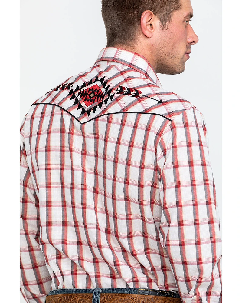 Roper Men's Large Fancy Plaid Long Sleeve Western Shirt