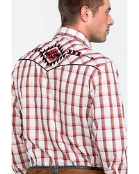 Roper Men's Large Fancy Plaid Long Sleeve Western Shirt