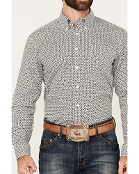 Cinch Men's Geo Print Long Sleeve Button-Down Western Shirt
