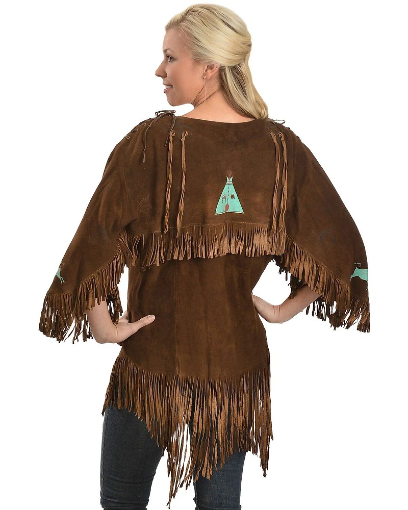 Kobler Leather Picachu Fringe Shirt