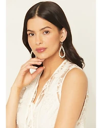 Paige Wallace Women's Pearl Loop Earrings