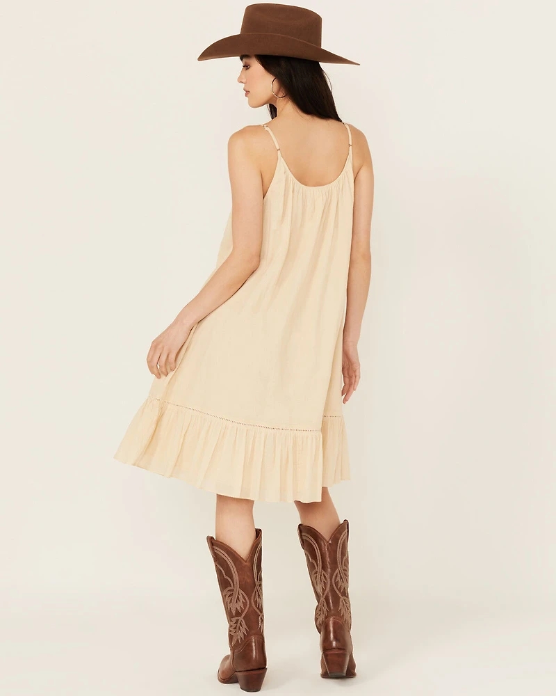 Cleo + Wolf Women's Beatrice Solid Sleeveless Midi Dress