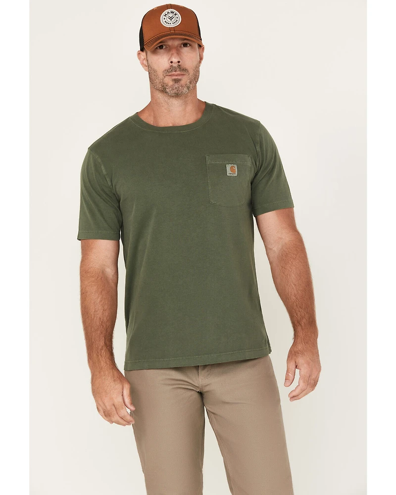 Carhartt Men's Re-Engineered Relaxed Fit Lightweight Short Sleeve Garment Dyed Pocket T-Shirt