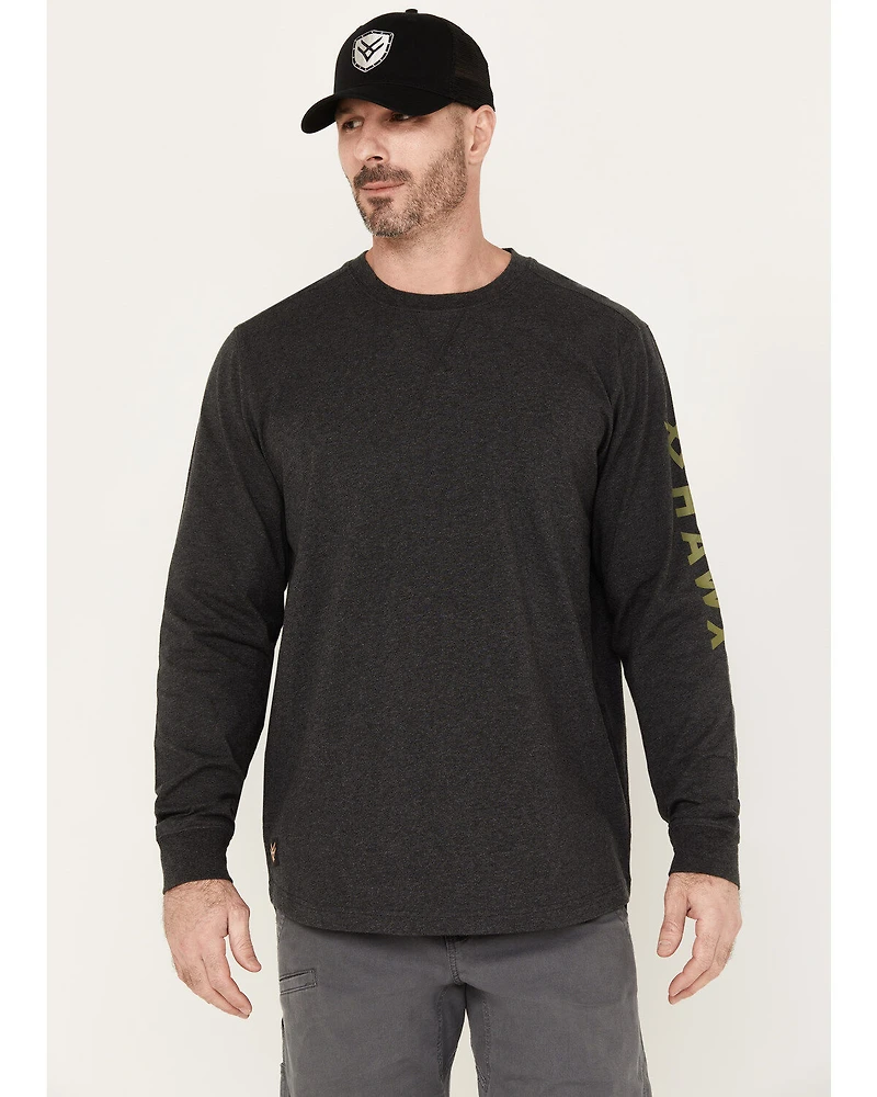 Hawx Men's Logo Long Sleeve Work T-Shirt