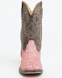 Roper Little Girls' Glitter Southwest Western Boots - Square Toe